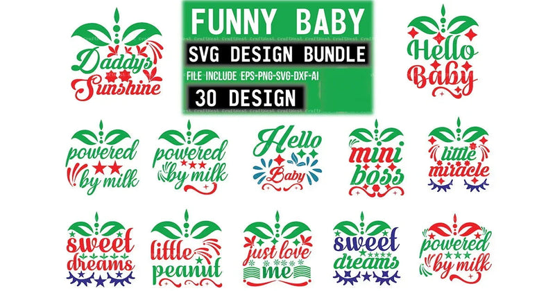 Baby SVG Bundle - CraftNest - Digital Crafting and Art
