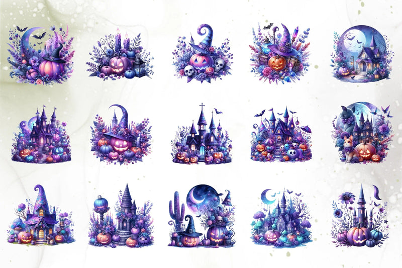 Pastel Halloween Clipart Bundle 2 - CraftNest - Digital Crafting and Art