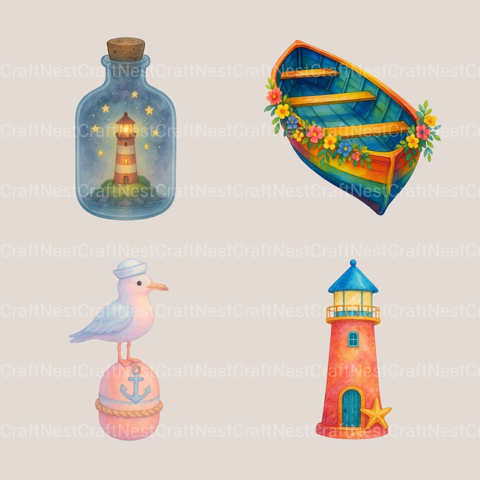 Nautical 2 Clipart Bundle