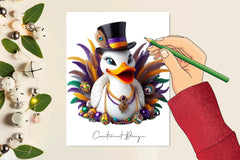 Mardi Gras Duck Clipart Bundle - CraftNest - Digital Crafting and Art