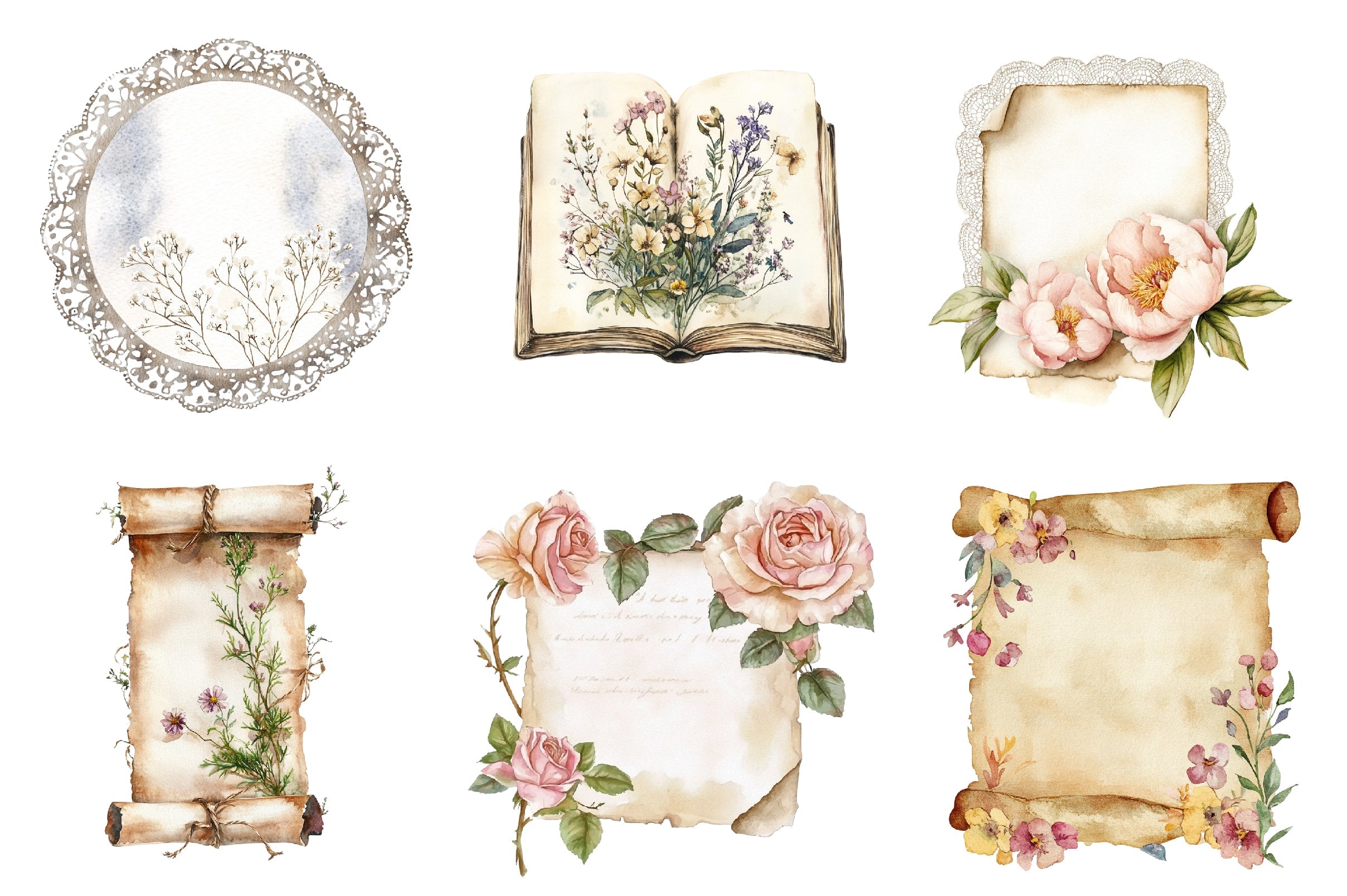 Spring Old Paper Junk Journals