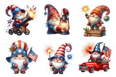 Patriotic Gnome Clipart Bundle - CraftNest - Digital Crafting and Art