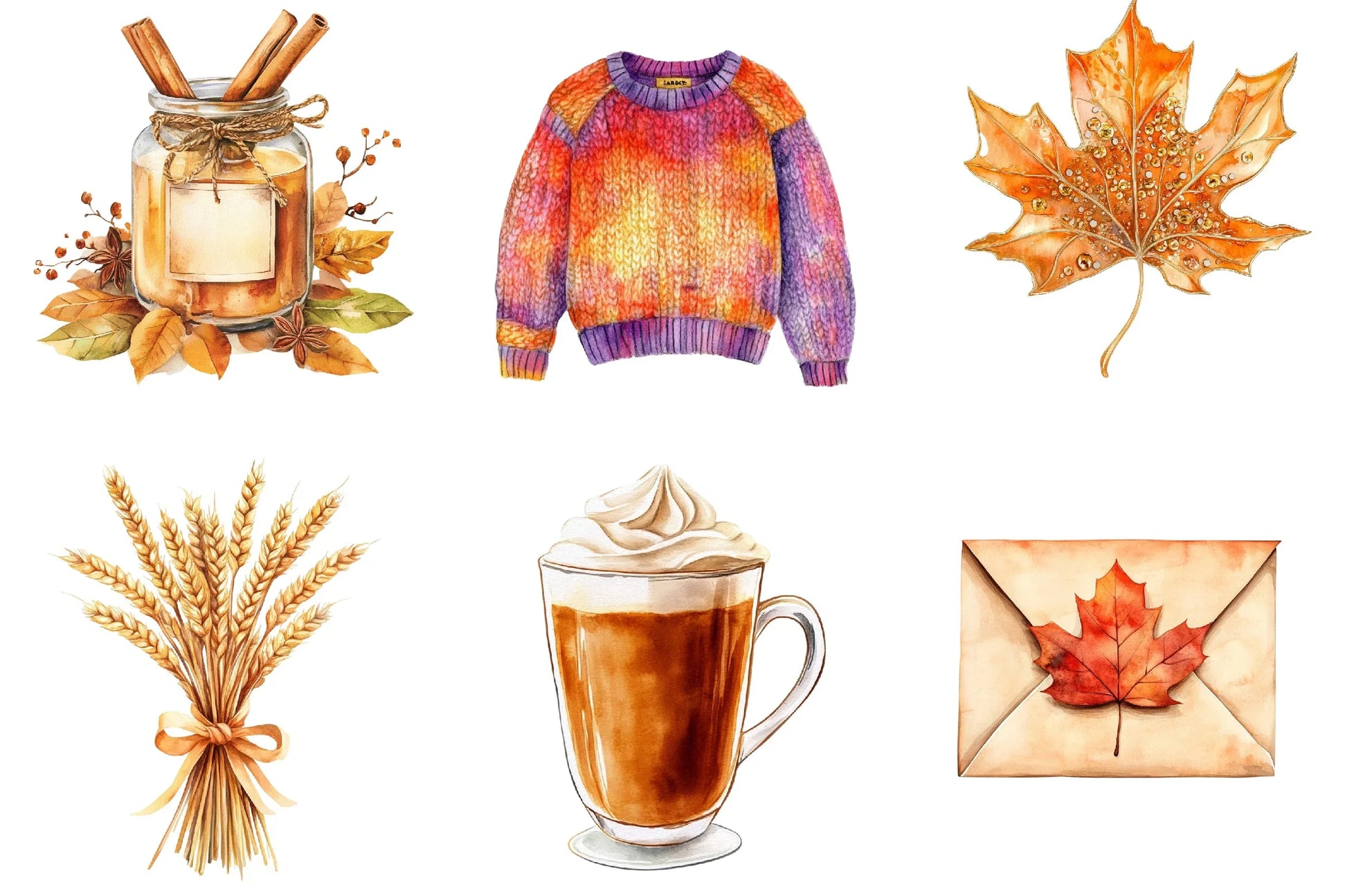 Autumn Collection Clipart Bundle - CraftNest - Digital Crafting and Art