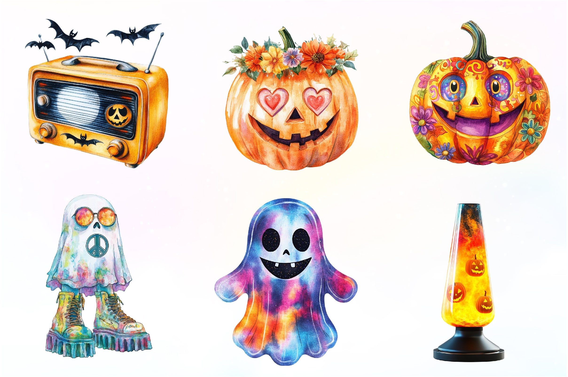Groovy Halloween Day Clipart Bundle - CraftNest - Digital Crafting and Art