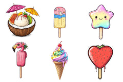 Summer Ice Cream Clipart Bundle 3 - CraftNest - Digital Crafting and Art