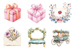 Elegant Wedding Clipart Bundle - CraftNest - Digital Crafting and Art