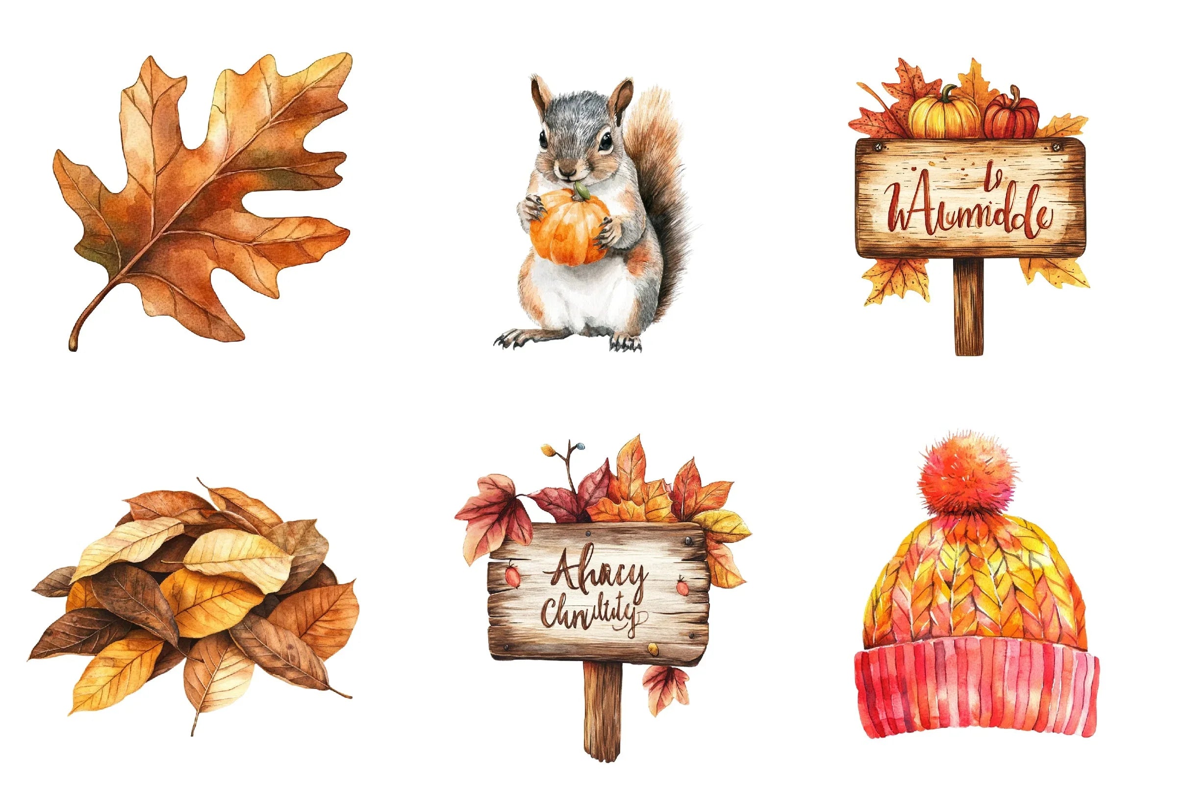 Autumn Collection Clipart Bundle - CraftNest - Digital Crafting and Art
