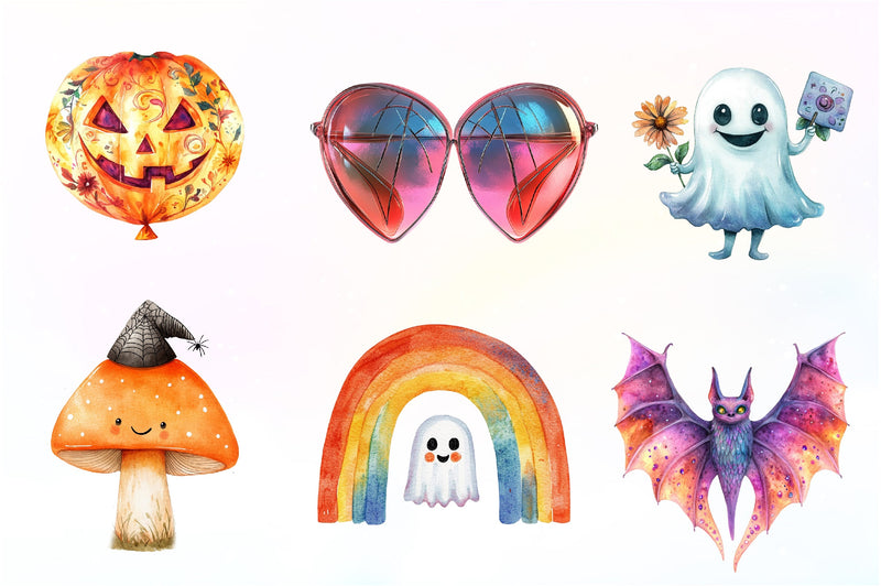 Groovy Halloween Day Clipart Bundle - CraftNest - Digital Crafting and Art