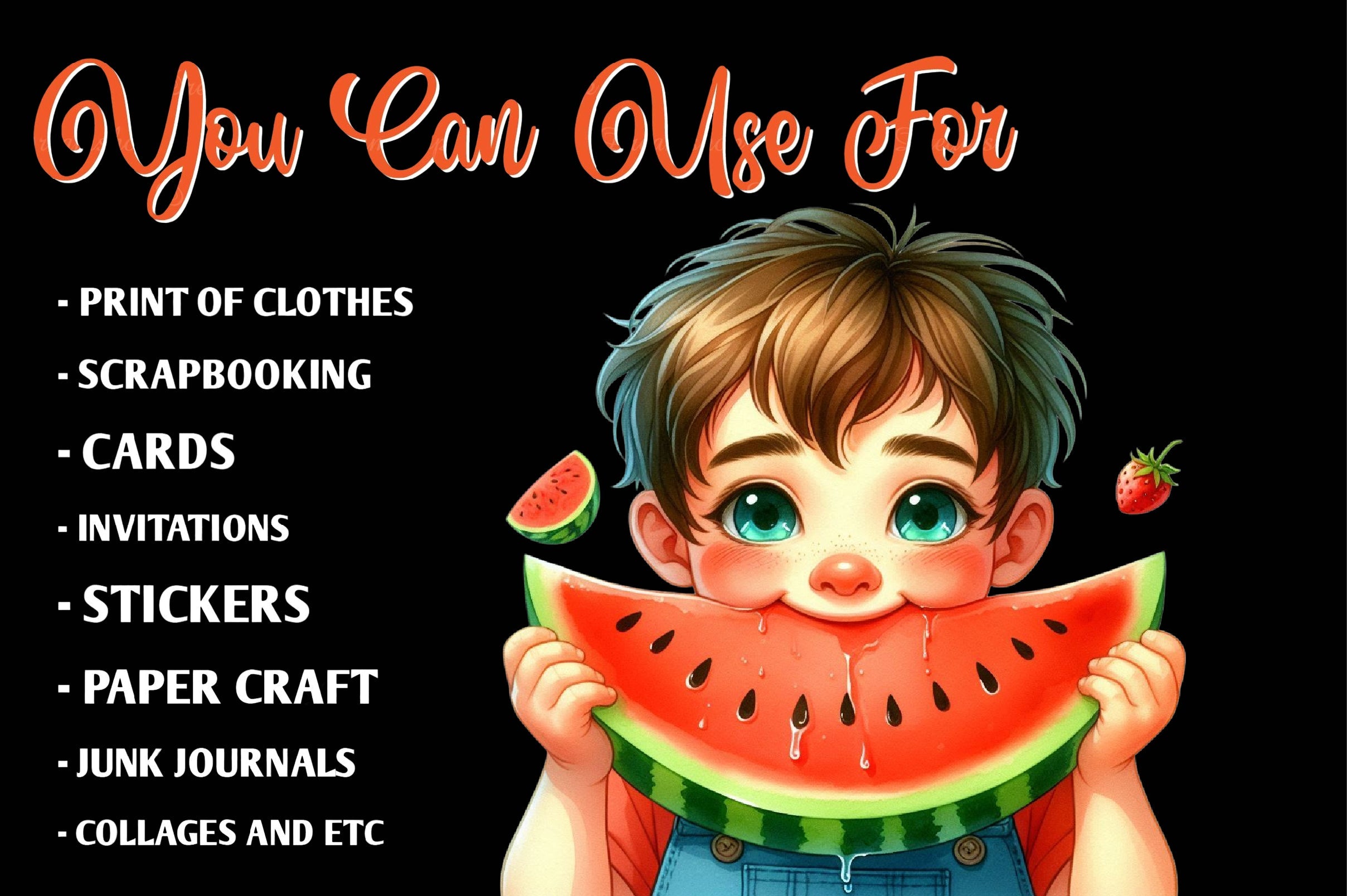 Summer Kids Clipart Bundle - CraftNest - Digital Crafting and Art