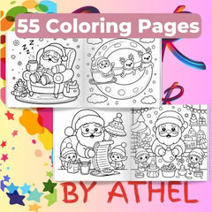 Whimsical Christmas Coloring Books Bundle - CraftNest - Digital Crafting and Art