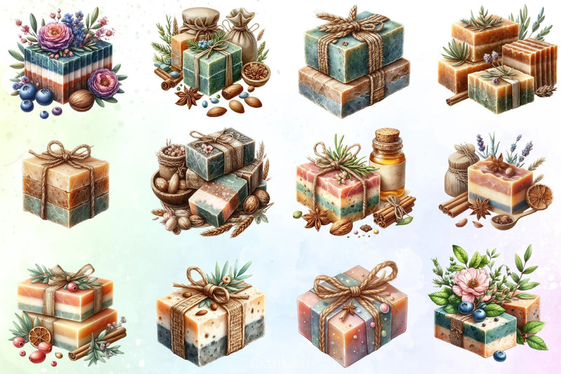 Organic Soap Clipart Bundle - CraftNest - Digital Crafting and Art