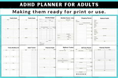 ADHD Planner for Adults - CraftNest - Digital Crafting and Art