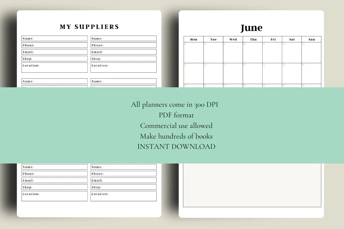 Garden Planner KDP Planner - CraftNest - Digital Crafting and Art