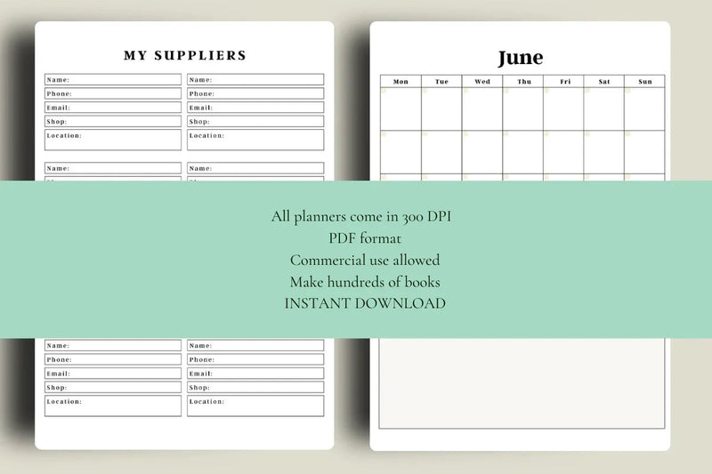 Garden Planner KDP Planner - CraftNest - Digital Crafting and Art