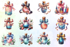 Potion Bottle Clipart Bundle - CraftNest - Digital Crafting and Art