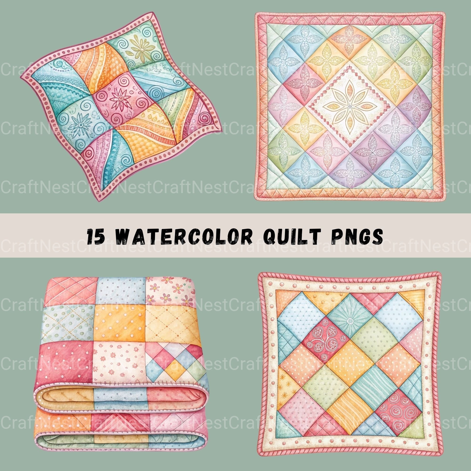 Quilts Clipart Bundle