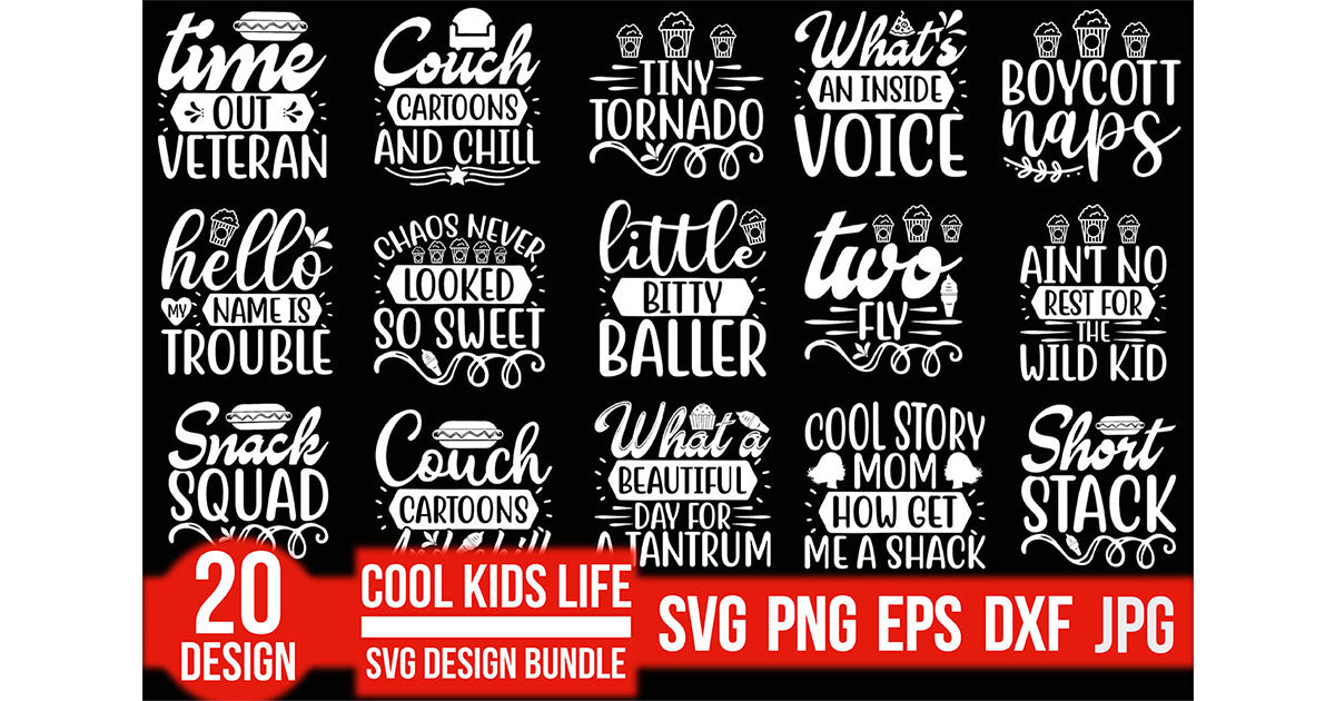 Cool Kids Life SVG Bundle