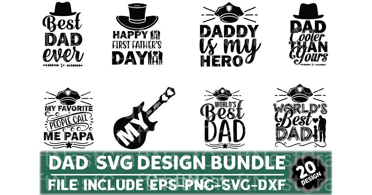 Dad Design Bundle - CraftNest - Digital Crafting and Art