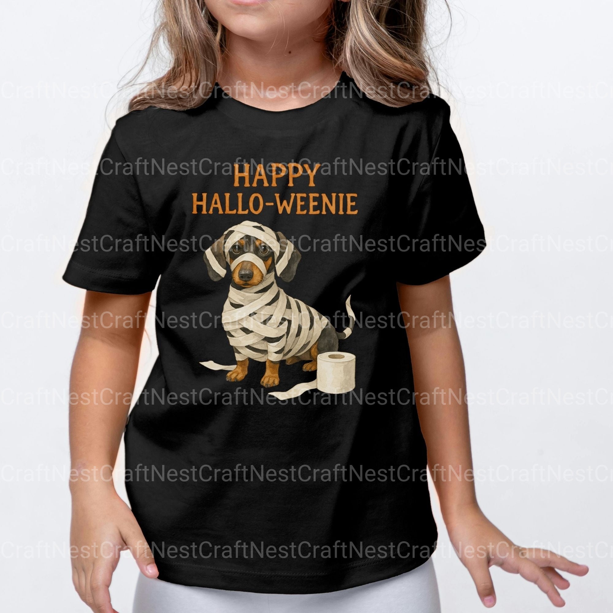 Dachshund Mummy Halloween Clipart Bundle