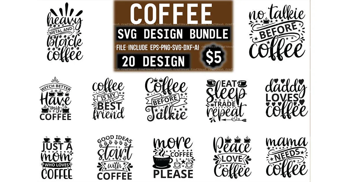Coffee SVG Bundle for Creative Designs