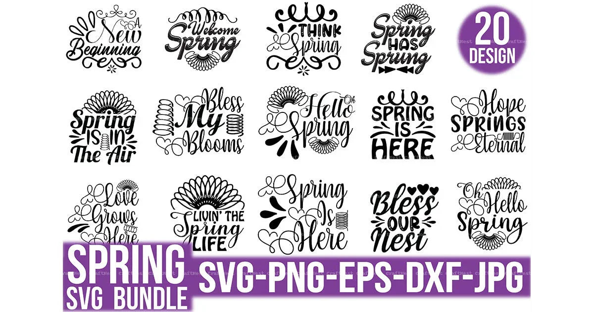 Spring Designs SVG Bundle