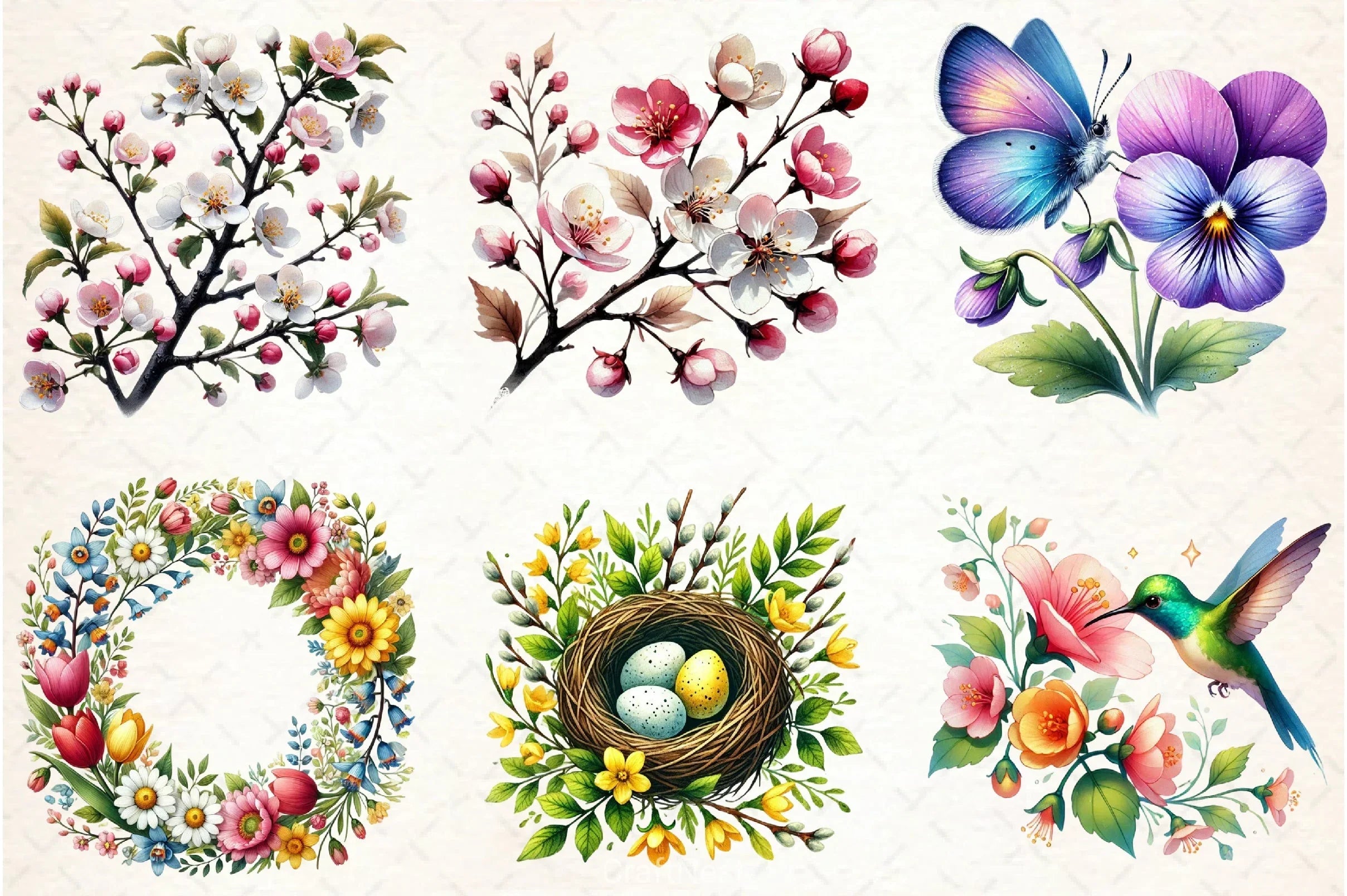 Spring Clipart Bundle 7 - CraftNest - Digital Crafting and Art