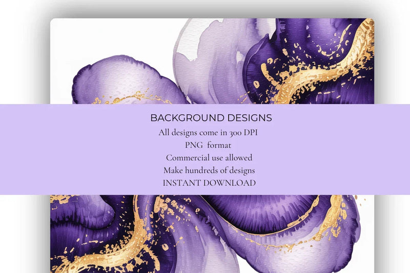 Purple & Gold Background Papers - CraftNest - Digital Crafting and Art