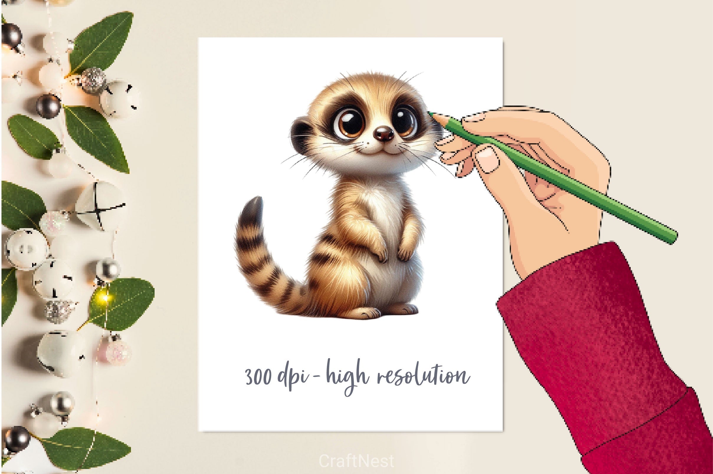 Curious Meerkat Clipart Bundle 2