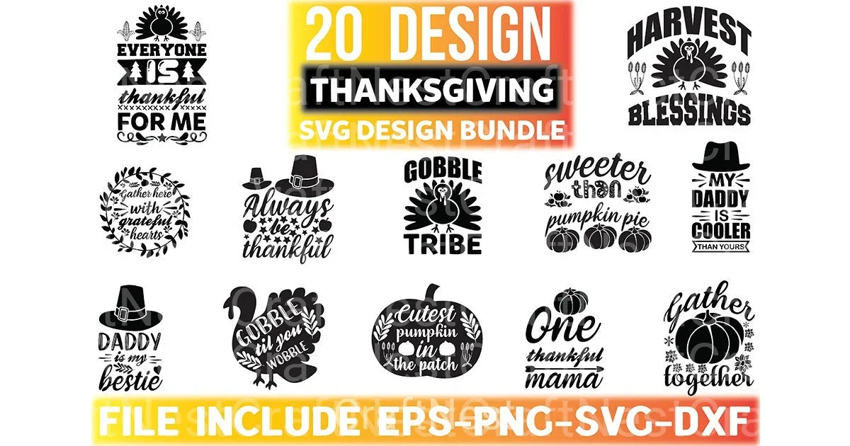 Thanksgivig Bundle - CraftNest - Digital Crafting and Art