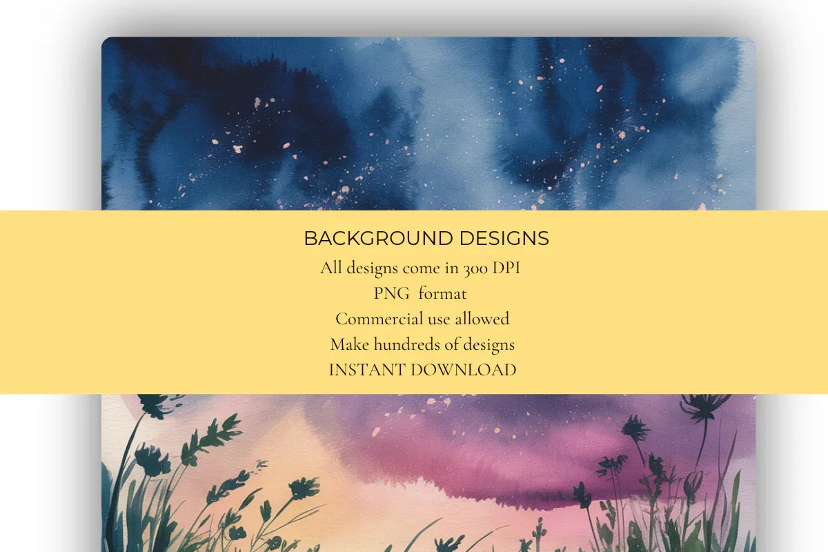Summer Nights Background Papers - CraftNest - Digital Crafting and Art