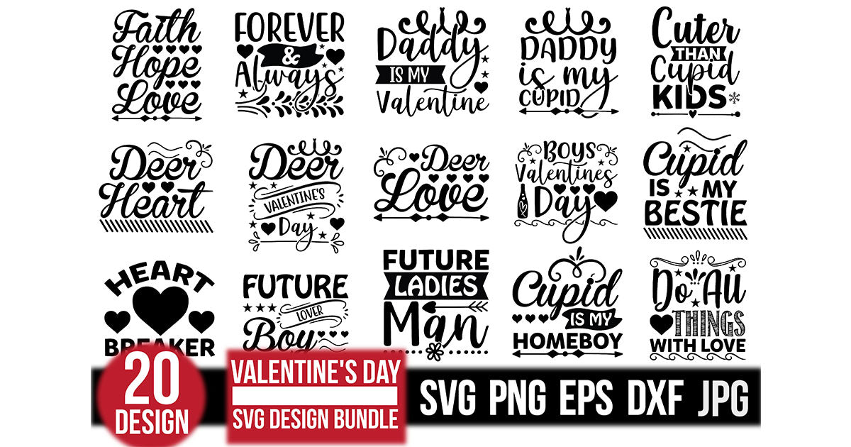 Valentine's Day SVG Bundle 25