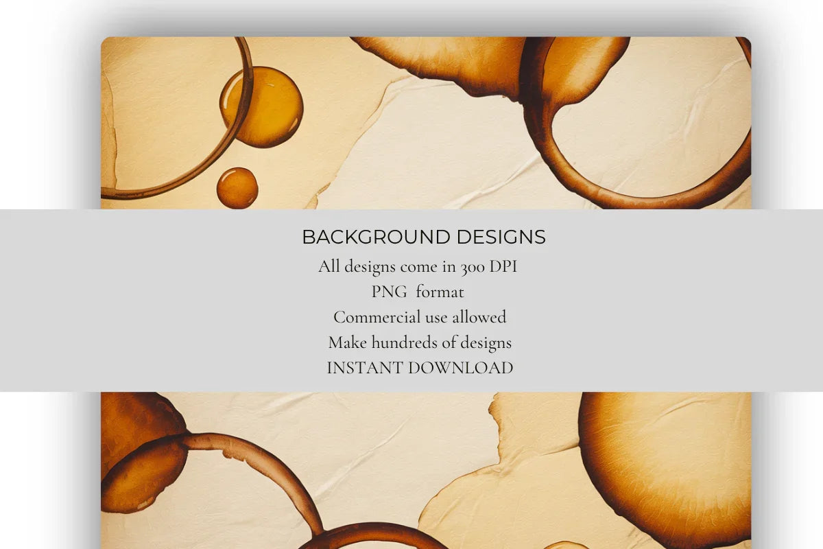 Coffee Stains Background Papers - CraftNest - Digital Crafting and Art