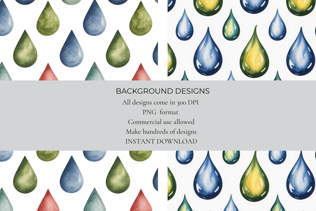 Water Drops Seamless Papers