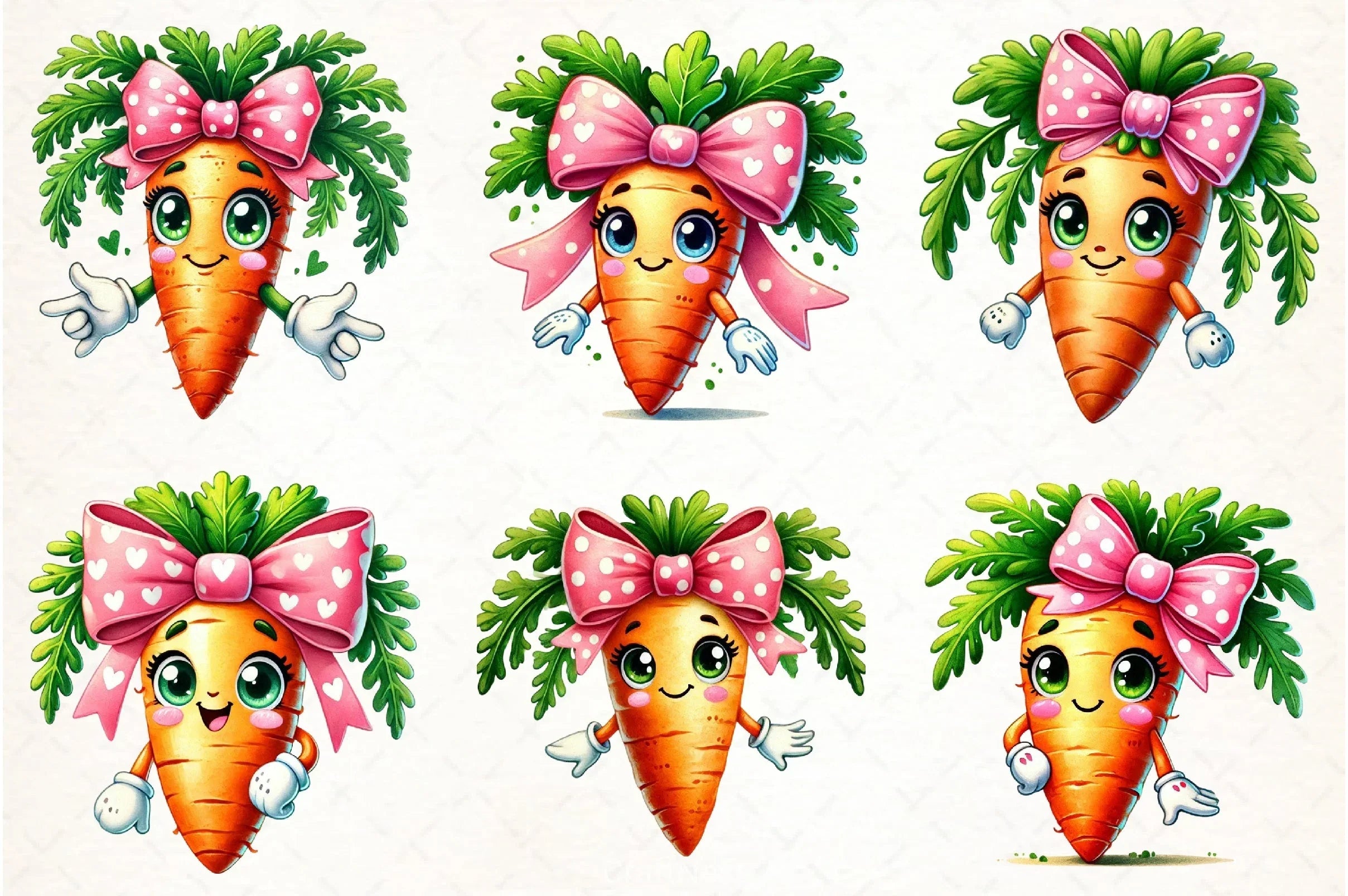 Funny Carrots Clipart Bundle - CraftNest - Digital Crafting and Art