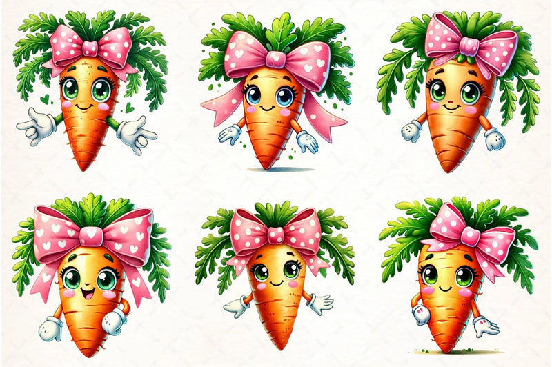 Funny Carrots Clipart Bundle - CraftNest - Digital Crafting and Art