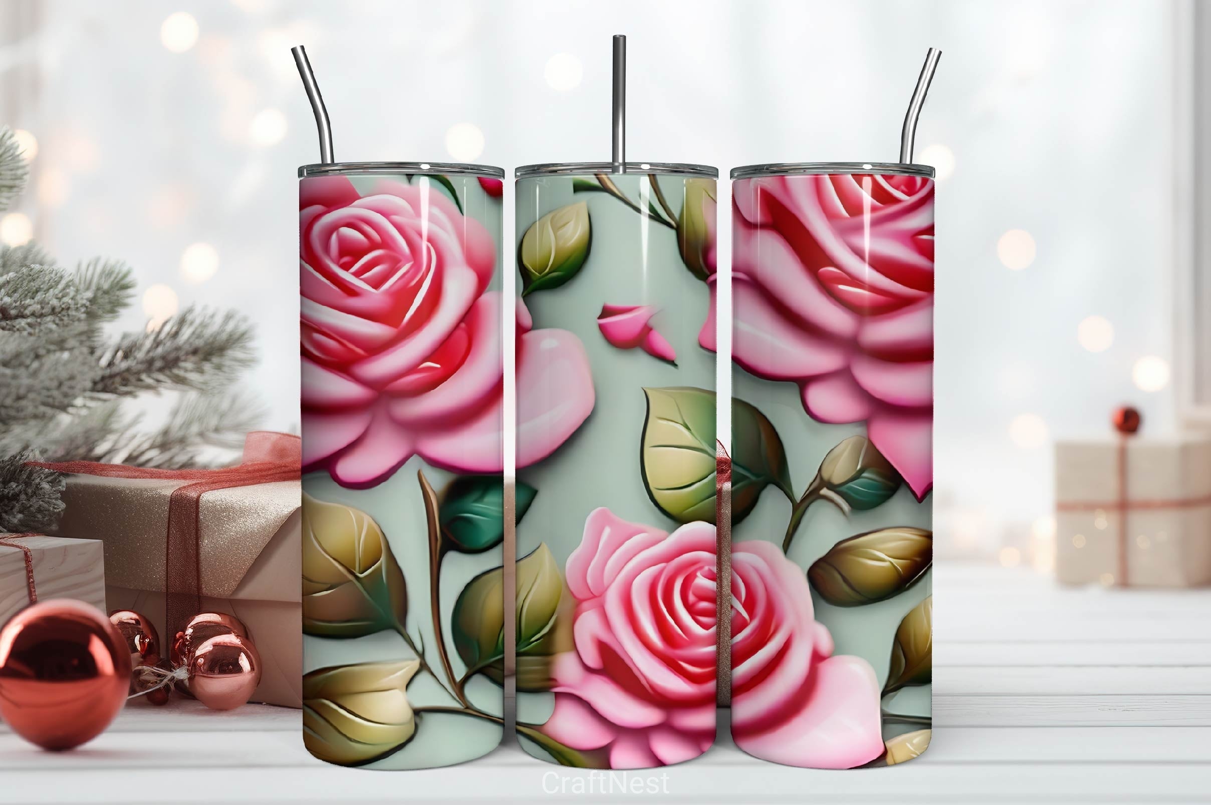 Flower Tumbler Wrap Bundle 13
