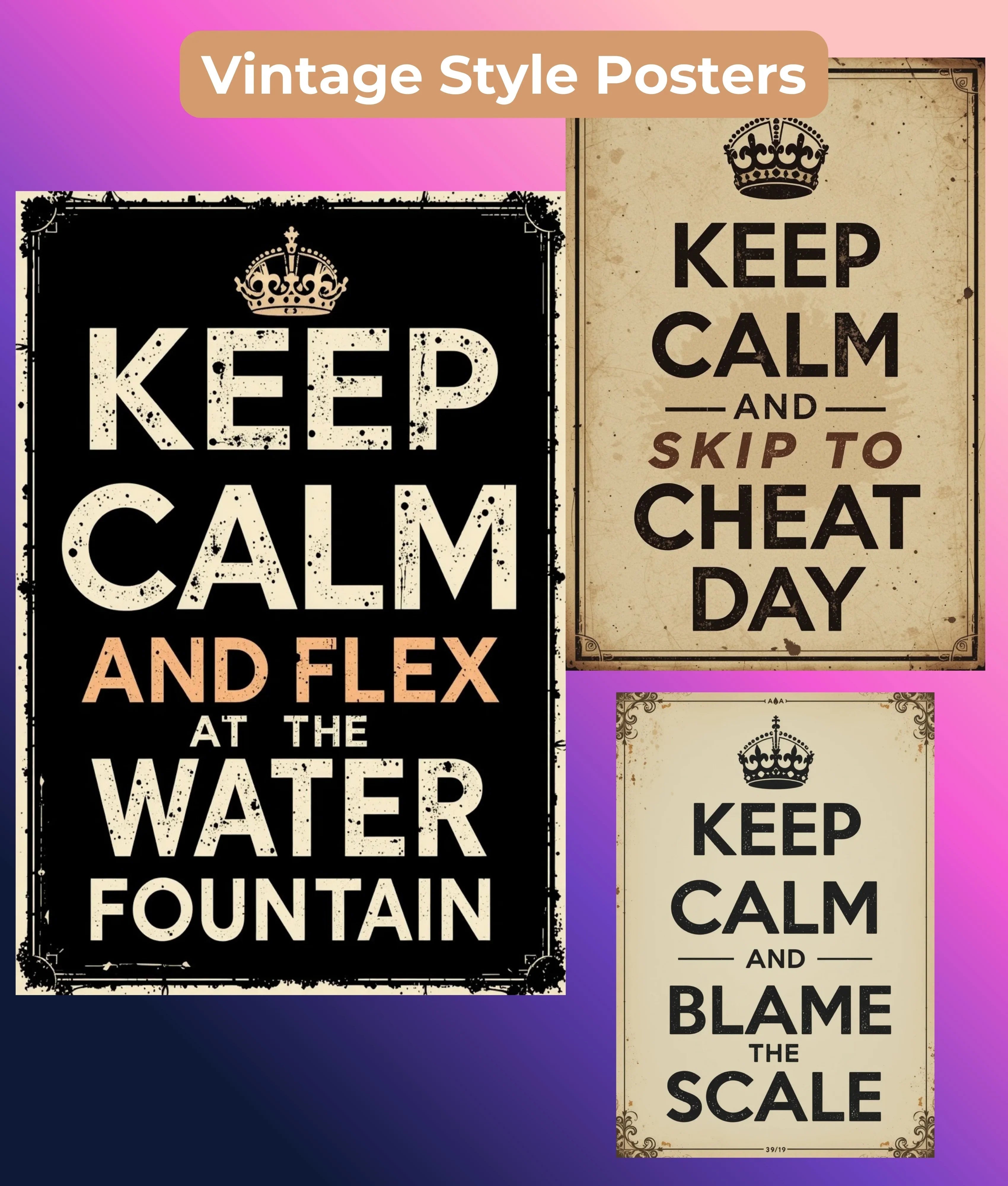 GYM Wall Art Collection - CraftNest - Digital Crafting and Art