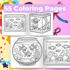 Aquarium Coloring Book Bundle - CraftNest - Digital Crafting and Art