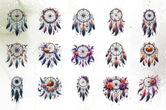 Halloween Dreamcatcher Clipart Bundle - CraftNest - Digital Crafting and Art
