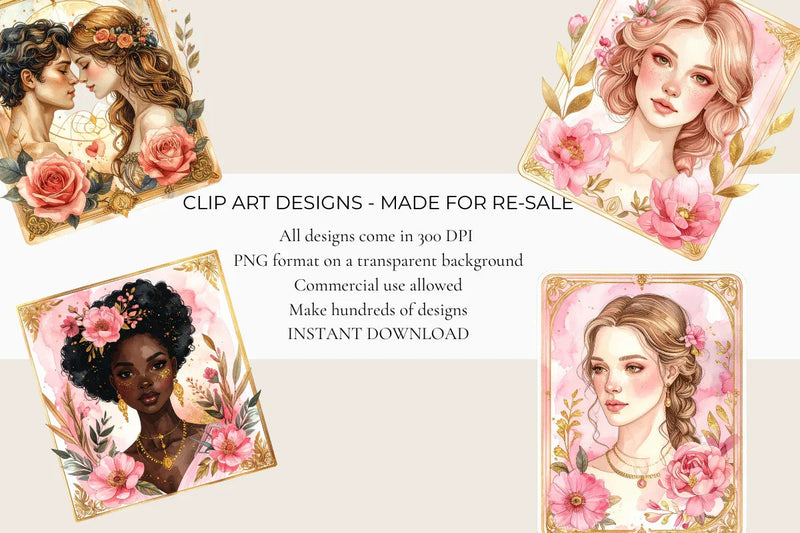Tarot Cards Clipart - CraftNest - Digital Crafting and Art