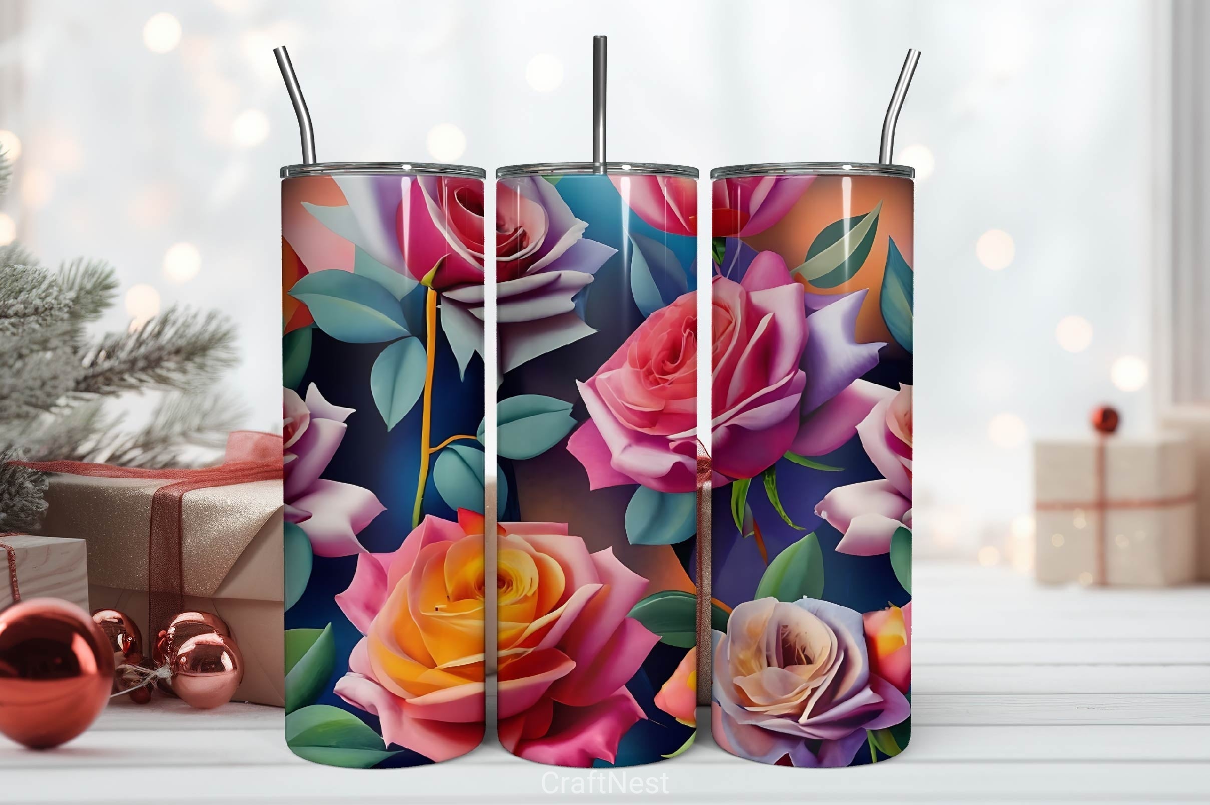 Flower Tumbler Wrap Bundle 19