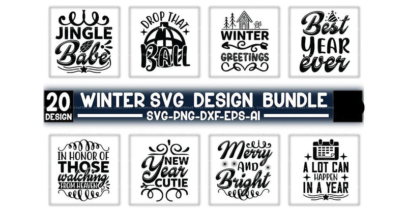 Winter Design SVG Bundle - CraftNest - Digital Crafting and Art