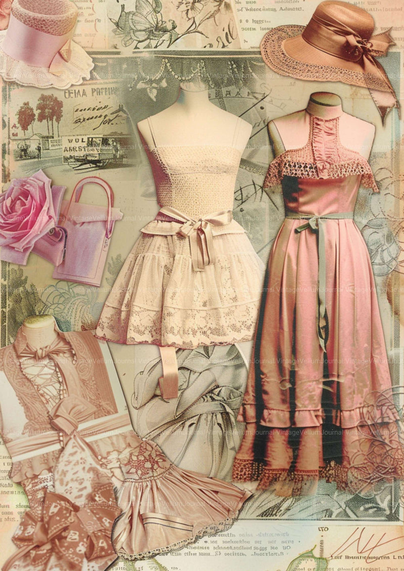 Fashion Junk Journal Pages - CraftNest - Digital Crafting and Art