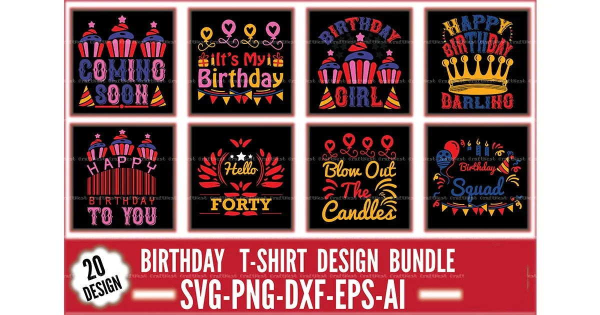 Birthday SVG Bundle