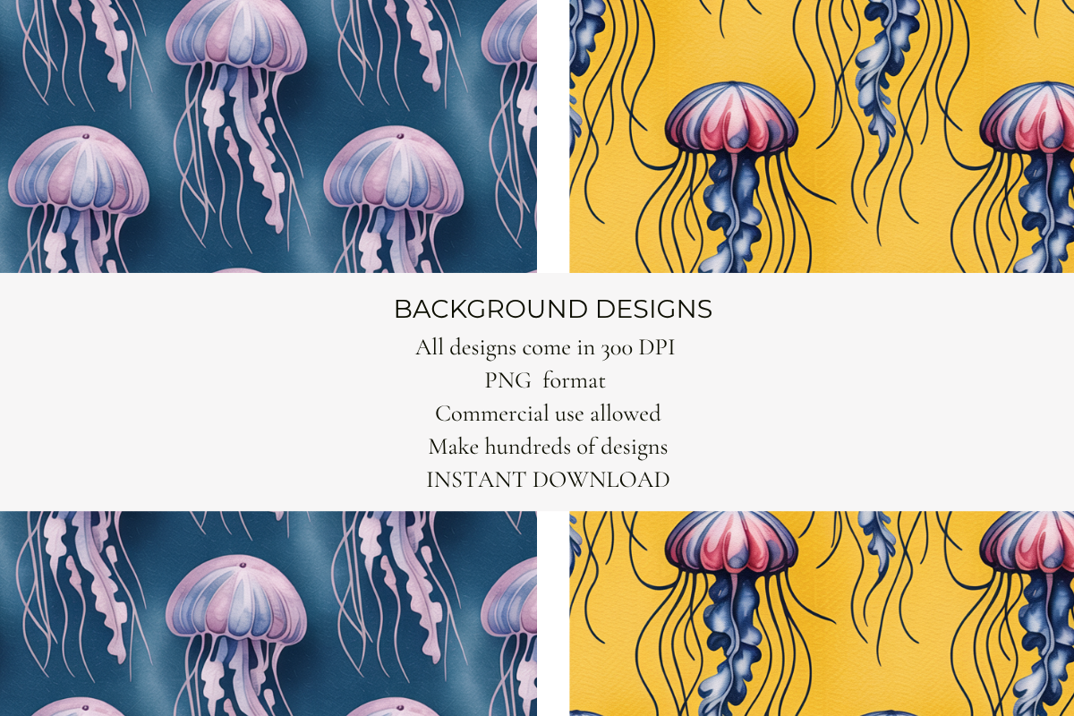 Jellyfish Seamless Papers