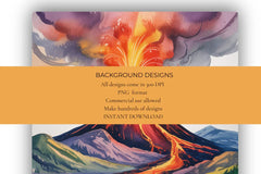 Volcanic Eruptions Background Papers - CraftNest - Digital Crafting and Art