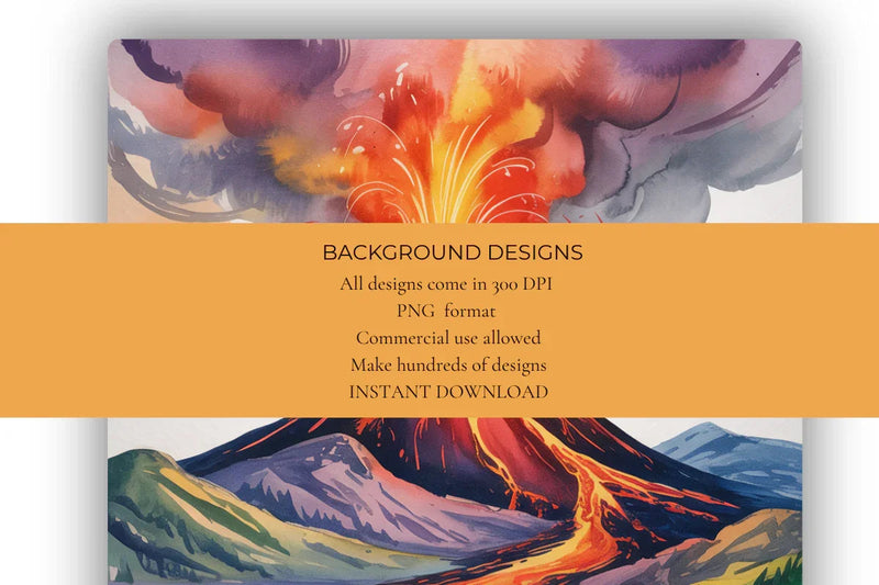 Volcanic Eruptions Background Papers - CraftNest - Digital Crafting and Art
