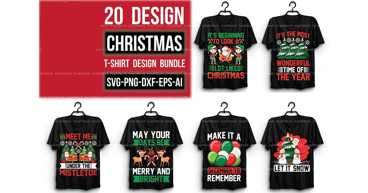 Christmas T-Shirt Design SVG Bundle