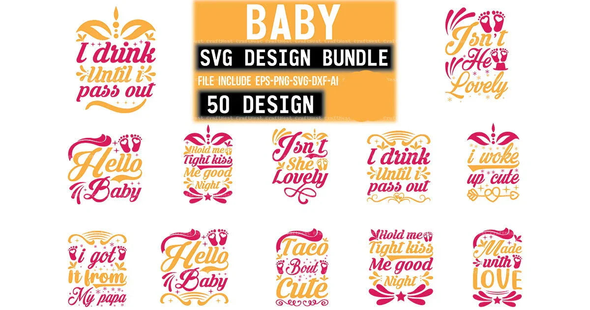 Baby Design SVG Bundle
