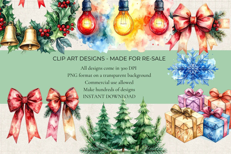 Festive Season Clipart - CraftNest - Digital Crafting and Art